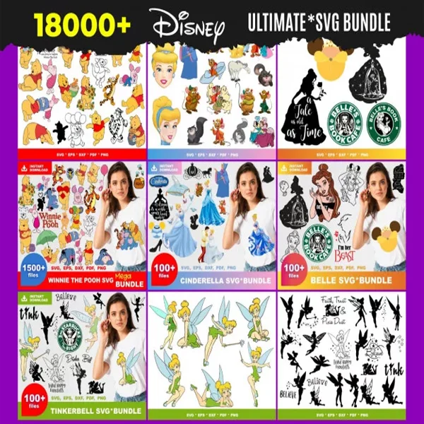 18000+ Disney svg​ BUNDLE
