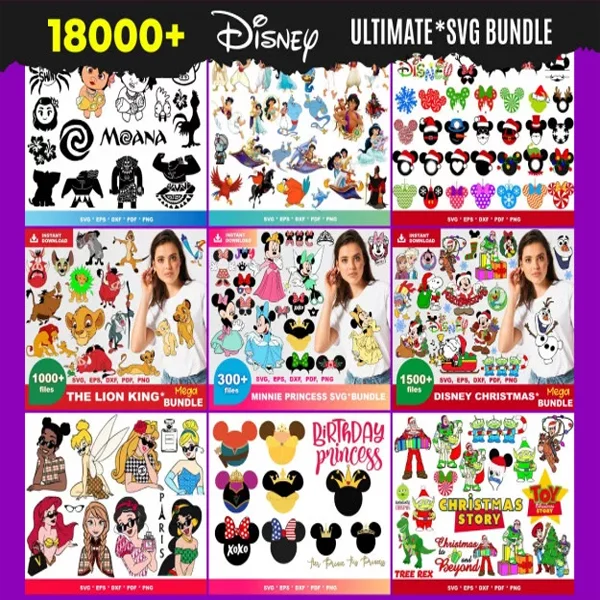 18000+ Disney svg​ BUNDLE
