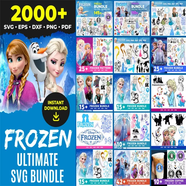 Frozen svg​ Bundle -