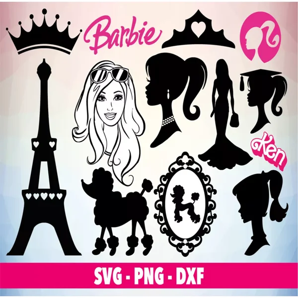 100+ Barbie SVG Bundle