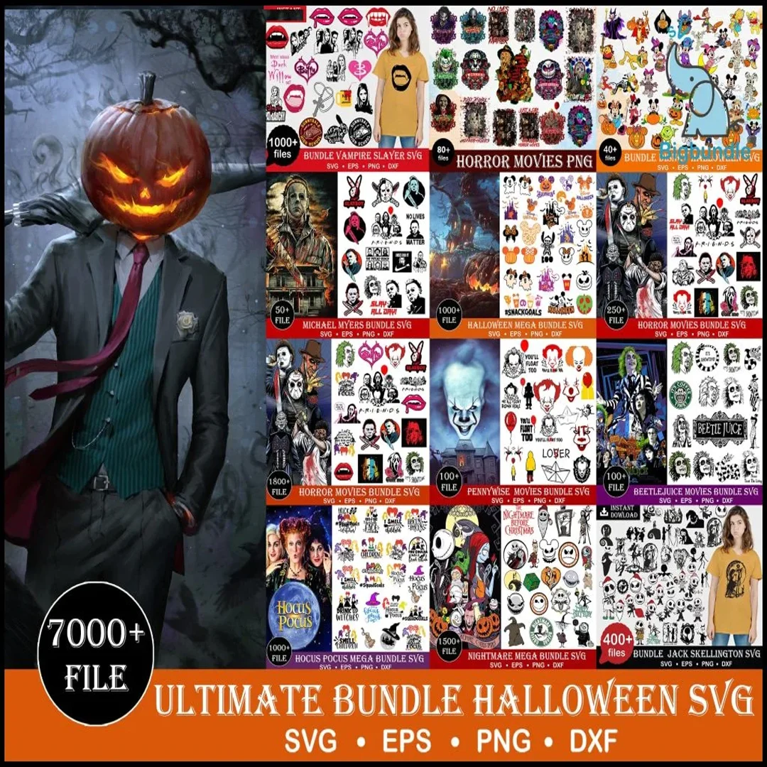 New svg halloween​ Bundle for Cricut -Perfect for Spooky Crafts