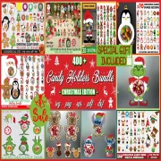 400 christmas candy holders​ SVG Bundle