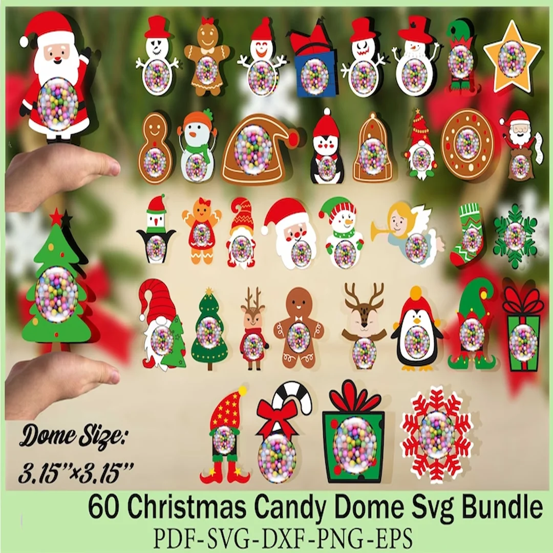 400+ Christmas Candy Holders Bundle