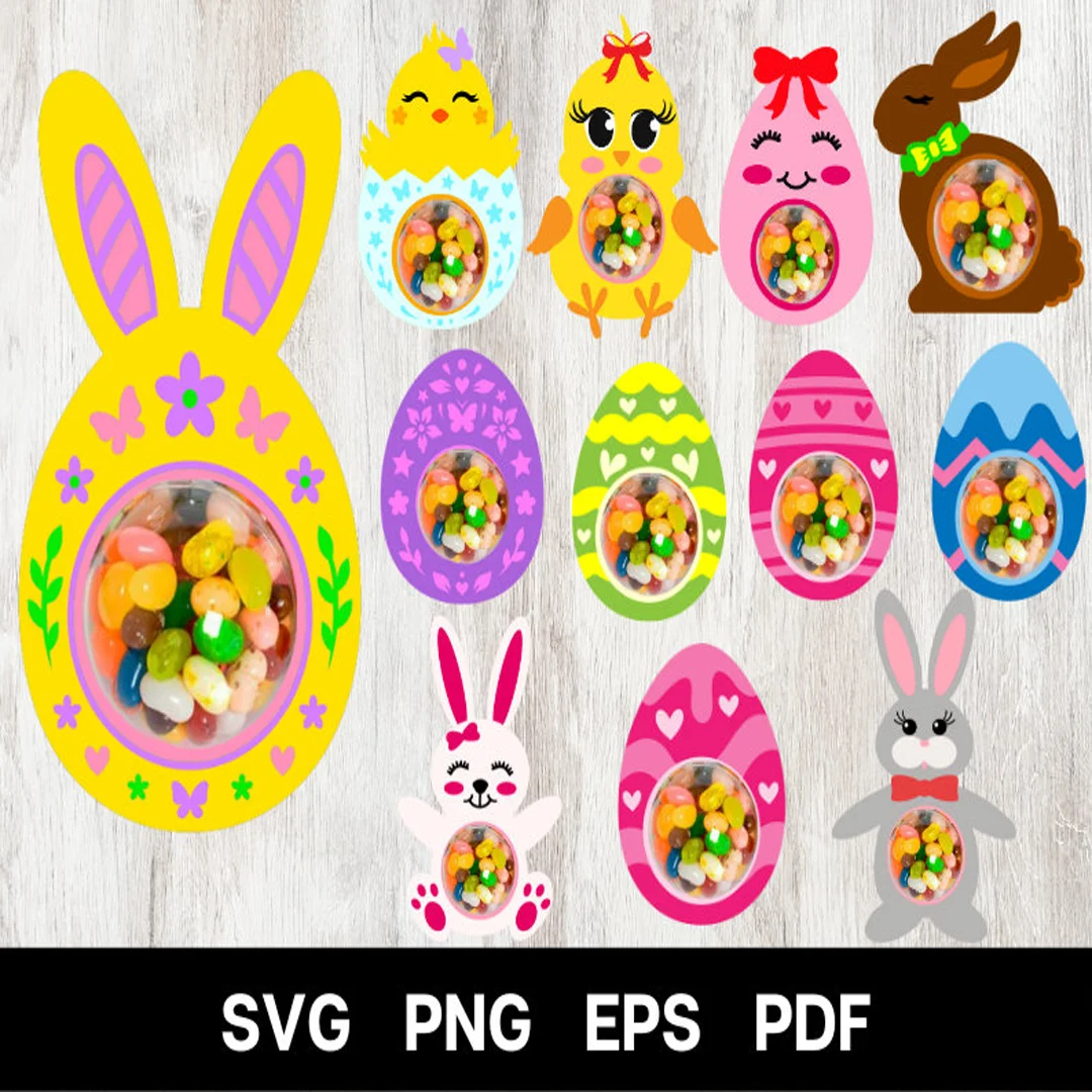 200+ Easter svg​ Candy Holders Bundle