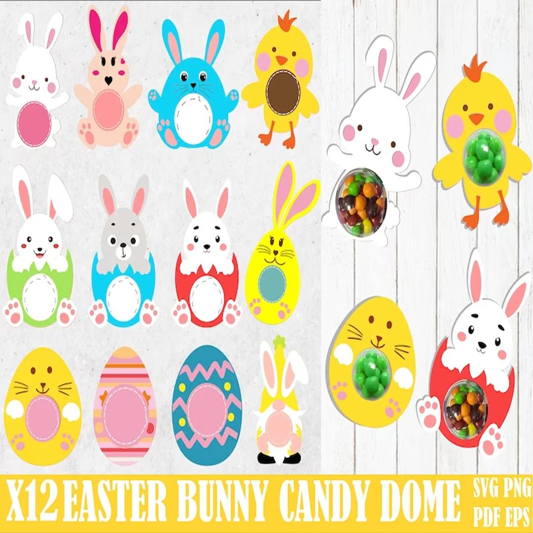 200+ Easter svg​ Candy Holders Bundle