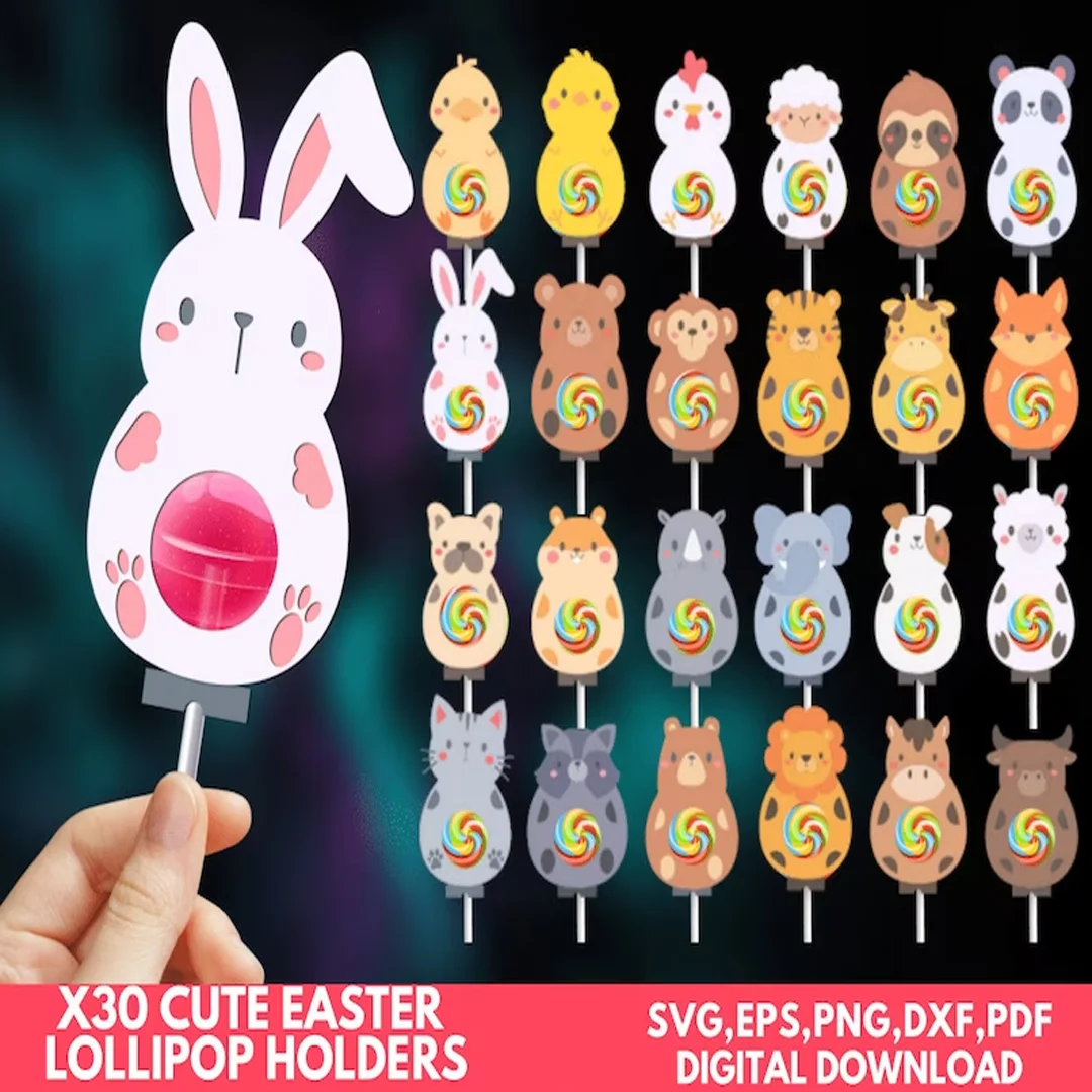 200+ Easter svg​ Candy Holders Bundle
