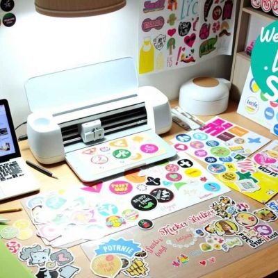 how to make stickers with cricut
